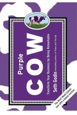 Purple Cow by Seth Godin book cover