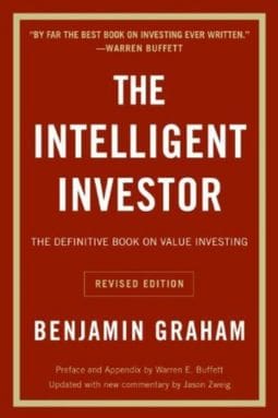 The Intelligent Investor by Benjamin Graham book cover 